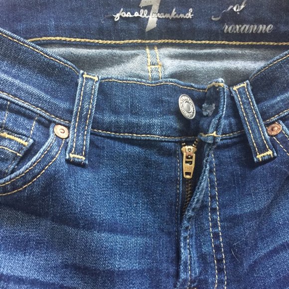 7 for all mankind crop roxanne jeans - Picture 9 of 13